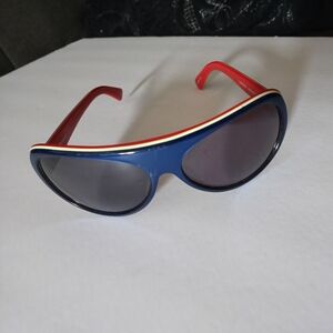 Rare Vintage Sunglasses Red White Blue Aviator
